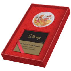 Druhé vydanie „Prosperita“ z novej série mincí „Disney ™ – rok myši“ bolo vydané novozélandskou mincovňou z jednej unce striebra 99,9%. Farebný motív Mickey Mouse ™ a Minnie Mouse ™ smejúcich sa, keď oslavujú za hluku petárd. Vygravírovaný obrázok bol prevzatý zo zvitku Prosperity v zbierke umeleckých diel Disney ™ „Šťastný rok myši“. Na zadnej strane mince je vyobrazený obraz Jej Veličenstva kráľovnej Alžbety II., ako aj nominálna hodnota a rok vydania. Myš je prvým z 12 zvierat v čínskom zverokruhu. Limitovaná strieborná minca Disney ™ Rok myši je dodávaná v originálnom balení Disney ™ vrátane certifikátu pravosti od Novozélandskej mincovne.