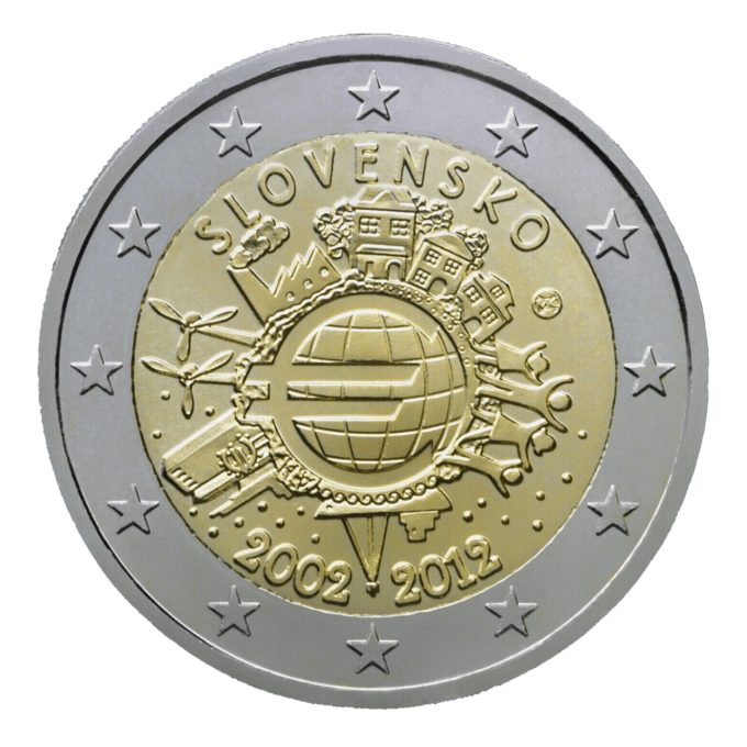 Desať rokov eurových bankoviek a mincí