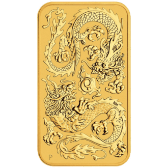 Tretí ročník vydania od mincovne Perth venovaný čínskemu drakovi. V čínskej kultúre je drak uctievaný ako božské bájne stvorenie, symbol moci, sily, bohatstva a šťastia. V čínskej kultúre je drak uctievaný ako božské bájne stvorenie, symbol moci, sily, bohatstva a šťastia, a často je zobrazovaný po boku svetielkujúcej alebo horiacej perly, symbolu múdrosti a osvietenia. Verí sa tiež, že draci sú vládcovia vody a počasia. Táto dračia minca vyrazená mincovňou Perth z 1 oz 99,99% rýdzeho zlata. Na líci je zobrazená podobizeň Jej Veličenstva kráľovnej Alžbety II., od umelkyne Jody Clarkovej, menová a nominálna hodnota „100 DOLÁROV“, rok 2020, váha a rýdzosť „1oz 9999 Au“. Obdĺžniková zlatá minca „Dragon“ v UNC kvalite je tento rok výrazne limitovaná na počet 8.888 kusov, čo predstavuje veľmi symbolické a priaznivé číslo.