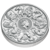 Sochy desiatich heraldických zvierat stáli na stráži pri vstupe do Westminsterského opátstva v momente keď celý svet sledoval korunováciu Jej Veličenstva kráľovnej v roku 1953.
Tieto stvorenia boli nanovo predstavené na minciach v zbierke „Kráľovniné zvery“, ktoré rozprávajú príbehy starodávnych symbolov predkov moci.
Túto populárnu sériu Vašej zbierky z drahých kovov uzatvára všetkých desať zverí zjednotených na jednej minci v ochrannom kruhu okolo Jej Veličenstva. Ide o jedenástu a poslednú mincu vo veľmi populárnej zbierke „Queen’s Beasts Collection“. Toto je jediná minca svojho druhu na svete kde je zobrazená kráľovná, spolu so všetkými zvermi britského panovníka. Na líci je uvedený umelcov definitívny portrét Jej Veličenstva. Táto 2oz minca je vhodnou poctou pre doplnenie tejto ikonickej kolekcie.