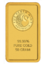530993-perthmint_goldbar_50g_bar_front-png Investičná zlatá tehlička Perth Mint "Kangaroo", 50 g, razená (Minted), rýdzosť 999,9/1000, Austrália.