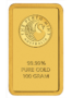 Investičná zlatá tehlička Perth Mint "Kangaroo", 100 g, razená (Minted), rýdzosť 999,9/1000, Austrália.
