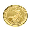 Ročník 2021 mince Britannia bol vyrazený Britskou kráľovskou mincovňou z jednej desatiny unce 99,99% rýdzeho zlata a zobrazuje ako každý rok Britanniu. Ženská postava v brnení je symbolom vlastenectva krajiny. Tento motív je obklopený nápismi „Britannia 2021“ a „1/10 OZ 9999 FINE GOLD“. Na zadnej strane je vyobrazený obraz Jej Veličenstva kráľovnej Alžbety II. Zlatá minca Britannia je vydávaná Britskou kráľovskou mincovňou od roku 1987. Zlatá minca sa dodáva voľne bez obalu.