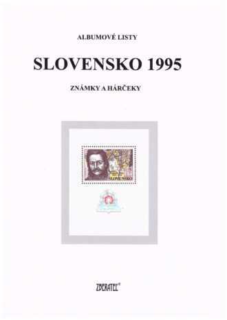 Slovenská republika 1995
Kompletná generálna zbierka známok, rok 1995 + albumové listy - základný variant
Stav: **