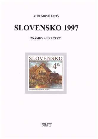 Slovenská republika 1997
Kompletná generálna zbierka známok, rok 1997 + albumové listy - základný variant
Stav: **