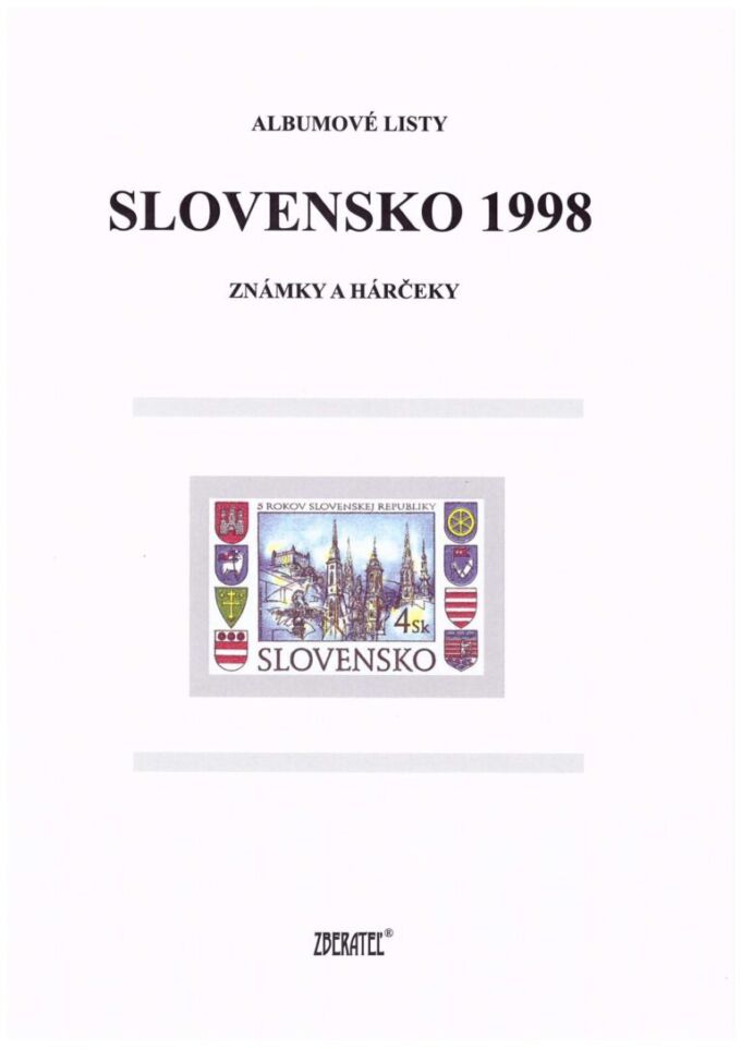 Slovenská republika&nbsp;1998
Kompletná generálna zbierka&nbsp;známok, rok 1998&nbsp;+ albumové listy - základný variant
Stav: **