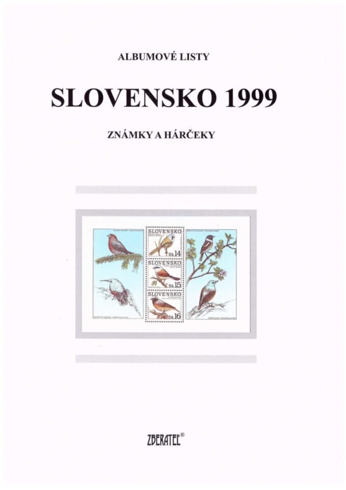 Slovenská republika&nbsp;1999
Kompletná generálna zbierka&nbsp;známok, rok 1999&nbsp;+ albumové listy - základný variant
Stav: **