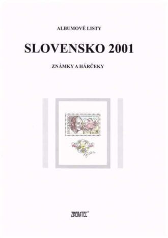 Slovenská republika 2001
Kompletná generálna zbierka známok, rok 2001 + albumové listy - základný variant
Stav: **