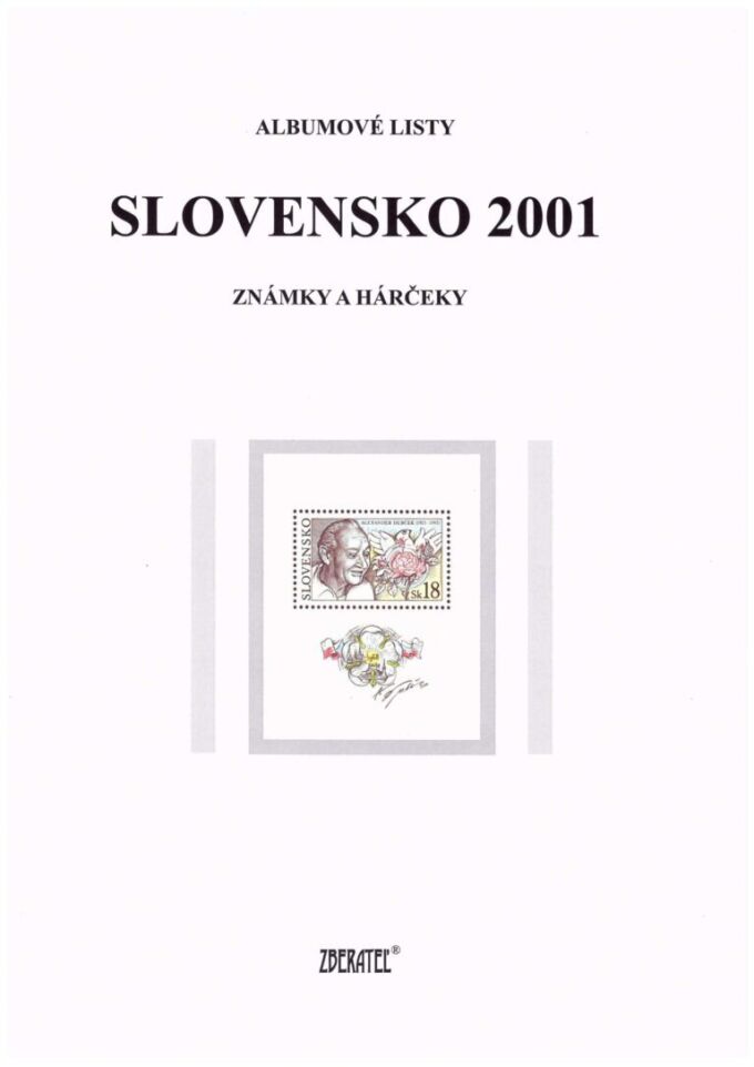 Slovenská republika&nbsp;2001
Kompletná generálna zbierka&nbsp;známok, rok&nbsp;2001&nbsp;+ albumové listy - základný variant
Stav: **
