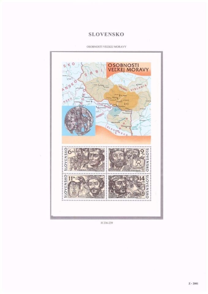 Slovenská republika&nbsp;2001
Kompletná generálna zbierka&nbsp;známok, rok&nbsp;2001&nbsp;+ albumové listy - základný variant
Stav: **
