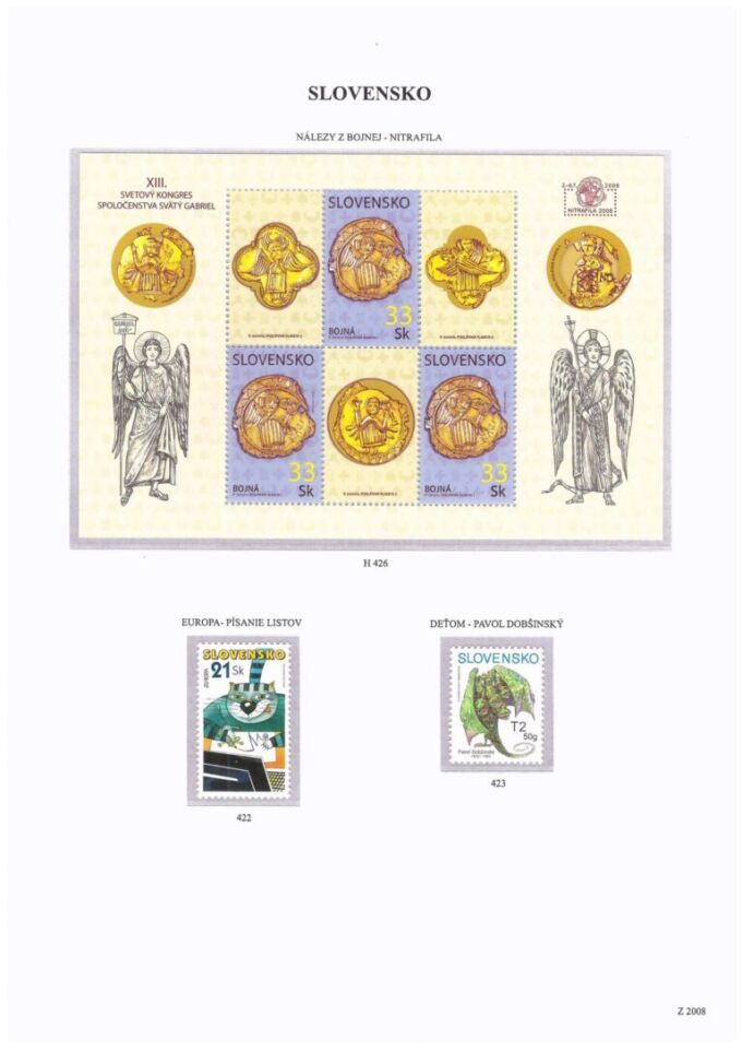 Slovenská republika&nbsp;2008
Kompletná generálna zbierka&nbsp;známok, rok&nbsp;2008&nbsp;+ albumové listy - základný variant
Stav: **