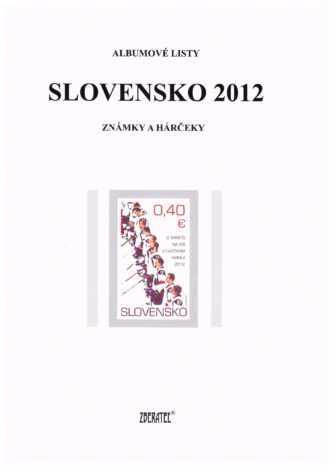 Slovenská republika 2012
Kompletná generálna zbierka známok, rok 2012 + albumové listy - základný variant
Stav: **