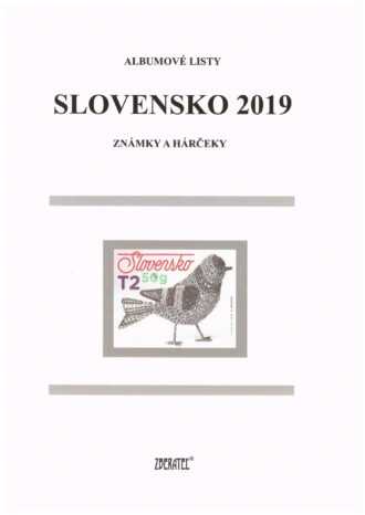 Slovenská republika 2019
Kompletná generálna zbierka známok, rok 2019 + albumové listy - základný variant
Stav: **