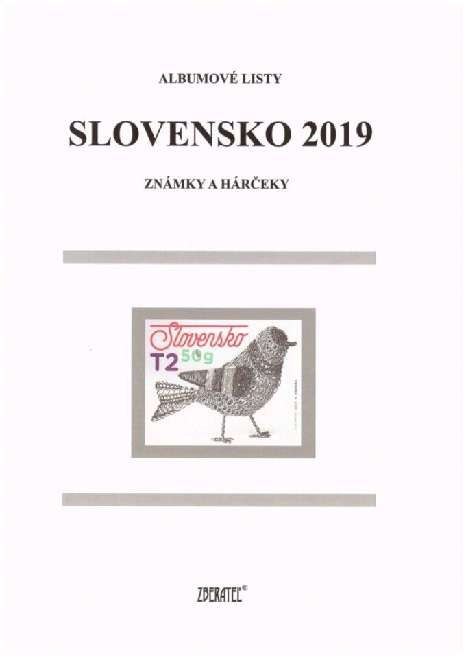 Slovenská republika&nbsp;2019
Kompletná generálna zbierka&nbsp;známok, rok&nbsp;2019&nbsp;+ albumové listy - základný variant
Stav: **