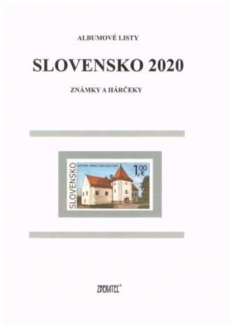 Slovenská republika 2020
Kompletná generálna zbierka známok, rok 2020 + albumové listy - základný variant
Stav: **