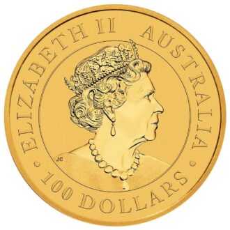 Klokan je bezpochyby jedným z najpopulárnejších predstaviteľov austrálskej divočiny. Mincu vyrazila mincovňa Perth z 1 unce 99,99% rýdzeho zlata. Motív roku 2022 austrálskych zlatých mincí klokana zobrazuje klokaniu matku a jéj mláďa skákajúc cez trávnatú pláň s kopcami na obzore. Na zadnej strane je portrét kráľovnej Alžbety II. od Jody Clarkovej a jej denominácia. Zlatá minca je dodávaná v ochrannej kapsule.