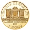 Skutočná klasika – Zlaté Investičné mince „Viedenská filharmónia“, ktoré boli vydané prvýkrát v roku 1989, a odvtedy patria k najvyhľadávanejším zlatým minciam na celom svete. Emisiu roku 2022 vyrazila rakúska mincovňa z 1/25 unce 99,99% čistého zlata. Ikonická minca „Viedenská filharmónia“ má rovnaký motív od svojho vzniku a predstavuje niekoľko nástrojov viedenského orchestra – viedenský roh, violončelo, harfu, fagot a husle. Na lícnej strane je umiestnený slávny píšťalový organ zo zlatej sály viedenského Musikvereinu, ktorý je uznávaný po celom svete ako pozadie novoročných koncertov filharmónie. Zlatá minca sa dodáva voľne bez balenia.