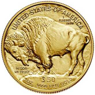 Americká zlatá minca „Buffalo“ 2022 bola vyrazená z jednej unce 0,9999 rýdzeho zlata. Na zlatej minci od americkej mincovne je americký bizón prevzatý z pôvodného rubu klasického „nikláku“ Buffalo. V dizajne sú tiež nápisy „SPOJENÉ ŠTÁTY AMERICKÉ“, „1OZ 0,9999 FINE GOLD“ a „50 $“. Na zadnej strane je z profilu americký indián. Tento portrét, ktorý bol prvýkrát videný taktiež na „nikláku“ Buffalo z roku 1913, navrhol James Earle Fraser. Zlatá americká minca „Buffalo“, ktorá bola prvýkrát vydaná v roku 2006, sa rýchlo stala populárnou investičnou mincou. Zlatá minca sa dodáva voľne bez obalu.