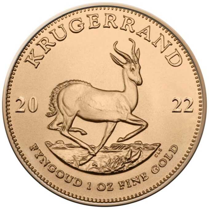 Krugerrand sa považuje nielen za absolútnu klasiku medzi zlatými mincami, ale aj za nadčasový symbol charakteristického dedičstva Južnej Afriky. 
Ikonická zlatá minca z Južnej Afriky bola prvýkrát vydaná v roku 1967 a v roku 2017 oslávila svoje 50. výročie. Vydanie 2022 vyrazila juhoafrická mincovňa z unce zlata v UNC kvalite a má priemer 32,60 mm. Rubová strana tradične zobrazuje profil prvého prezidenta Juhoafrickej republiky z rokov 1882-1902 Paula Krugera. Na druhej strane mince je vyobrazená antilopa, zviera, ktoré vytvára veľké stáda na suchých nížinách v južnej Afrike. Je to jedinečný motív rozpoznania každej mince Krugerrand. Zlaté mince sa dodávajú voľne bez obalu.