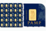 Investičná zlatá tehla PAMP Suisse "Lady Fortuna" Multigram+ (25 x 1 g), rýdzosť 999,9/1000, deliteľná na jednotlivé 1-gramové tehličky.