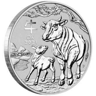 Nové vydanie austrálskej lunárnej série III od mincovne Perth je venované roku vola. Vôl je po myši druhým zvieraťom v čínskom kalendári zverokruhu. Druhé vydanie 12-ročnej série Lunar III obsahuje obraz vola a jeho teľaťa stojaceho na brehu rieky vo vidieckom prostredí. V dizajne sú tiež zahrnuté čínske znaky pre „Ox“, nápis „OX 2021“ a tradičná značka mincovne „P“. Voly majú obrovskú pracovnú silu a sú najstaršími zdokumentovanými ťažnými zvieratami, ktoré sa používajú v poľnohospodárstve a iných oblastiach. Tí, ktorí sa narodili v znamení čínskeho vola, sú považovaní za priateľských, inteligentných, čestných a spoľahlivých. Vyznačujú sa vysokou pracovnou morálkou, logickým myslením a vyrovnanosťou, čo z nich robí dobrých vodcov. Na zadnej strane je portrét kráľovnej Alžbety II., nominálna hodnota, váha a rýdzosť