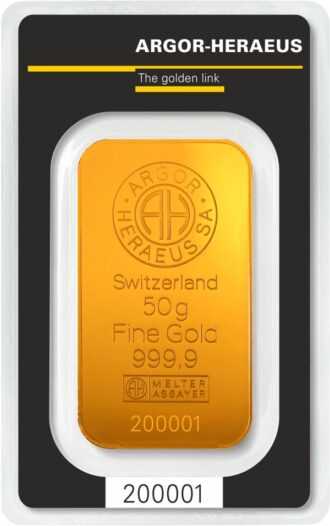 Produkty švajčiarskej spoločnosti Argor-heraeus SA patria medzi najpredávanejšie investičné zlaté a strieborné tehly v Európe. Tehlička je zabalená v PET priehľadnom blistrovom balení s certifikátom.
Upozornenie: Dodaná tehlička môže byť razená alebo odliata!