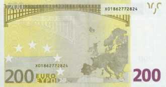 2 x 200 EURO, 2002, Séria "X", Nemecko
Tlačová doska: R005D4
Sériové čísla: X01862772824 + X01862772833
Podpis: Wim Duisenberg
Stav: UNC
POSTUPKA !