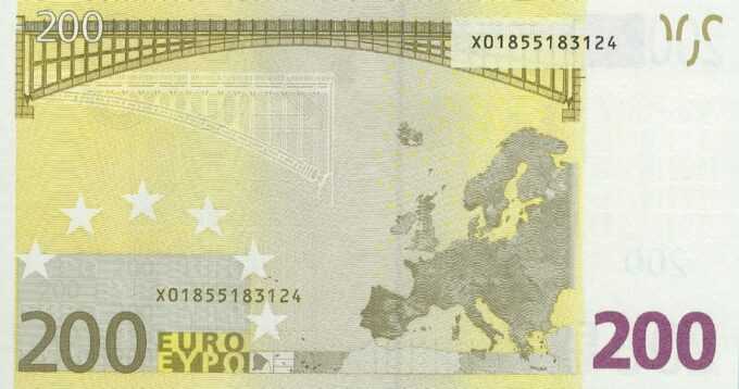 2 x 200 EURO, 2002, Séria "X", Nemecko
Tlačová doska: R006C4
Sériové čísla: X01855183115 + X01855183124
Podpis: Wim Duisenberg
Stav: UNC
POSTUPKA !
 