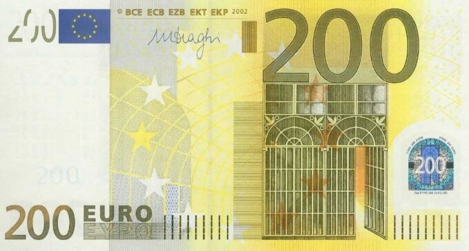 Minca. 2 x 200 EURO, 2002, Séria "Z", Belgicko.