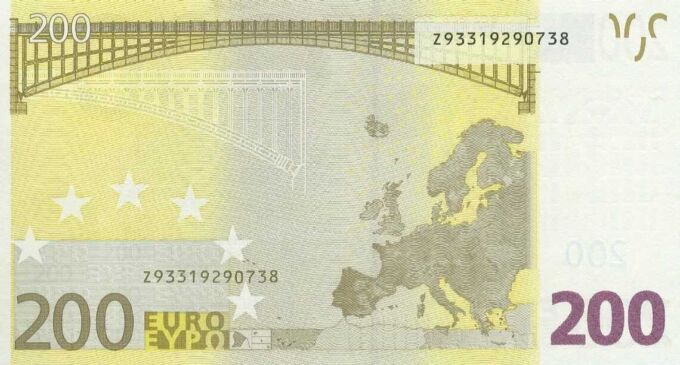 Minca. 2 x 200 EURO, 2002, Séria "Z", Belgicko.