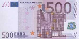 500 EURO, 2002, Séria "N", Rakúsko
Tlačová doska: F005E1
Podpis: Jean-Claude Trichet
Stav: UNC