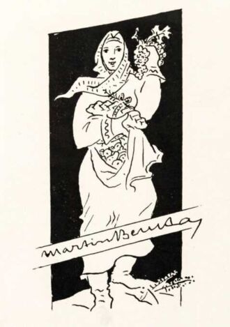 Martin Benka (1888 - 1971)
Pohľadnica – adresovaná Dr. Karolovi Vaculíkovi od Martina Benku - 1967, tlač na papieri, 15x10,5 cm, na zadnej strane podpis „Martin Benka“ a autorská pečiatka M. Benku