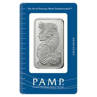 Investičná strieborná tehlička PAMP Suisse "Lady Fortuna", 1 Oz (31,1 g), rýdzosť 999/1000, Švajčiarsko.