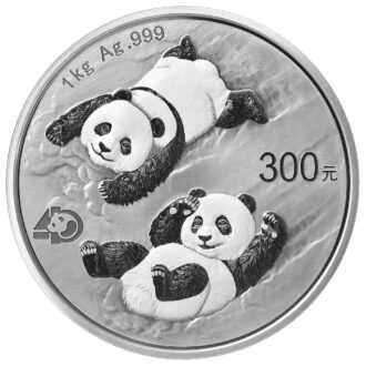 Čínska panda je nepochybne najobľúbenejšou a najlegendárnejšou mincou Čínskeho kráľovstva. Vďaka každoročne sa meniacemu motívu sú mince Panda veľmi populárne medzi investormi a zberateľmi na celom svete. 
Motív ročníka 2022 sú dve mláďatá pandy, ktoré sa hrajú v snehu a šmýkajú sa dolu svahom. Na počesť 40. výročia razenia tejto mince je na ľavej strane mince vyrytá špeciálna značka „40“. 
Na rube je každoročne identický obraz slávneho Nebeského chrámu v Pekingu. Národný symbol Číny je súčasťou svetového dedičstva UNESCO od roku 1998. Panda veľká, ktorá pochádza z Číny, je považovaná za symbol šťastia a všeobecne znamená harmóniu a trpezlivosť. Strieborná minca Panda od Čínskej ľudovej banky sa dodáva v originálnom balení vrátane certifikátu pravosti.
