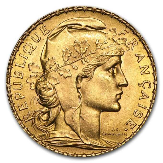 20 Frankov Napoleon III (Kohút) 1899-1914 zlatá minca - Francúzska republika