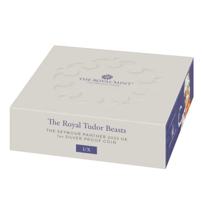 The Royal Tudor Beasts Seymour Panther 2022 1oz Silver Proof Coin