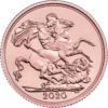 Jedná sa o nové vydanie mince Sovereign roku 2020 s bežnou povrchovou úpravou, ktorú vydala Kráľovská mincovňa. Mince sú predávane voľne bez obalu alebo v tubách Royal Mint pre objednávky 25ks a viac. Ak chcete svoje mince ešte viac chrániť, ponúkame „plastové bublinky“ na mince Sovereign, ktoré sa ku nim dokonale hodia.