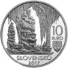 Svetové prírodné dedičstvo – Jaskyne Slovenského krasu
Strieborná zberateľská eurominca v nominálnej hodnote 10 eur
Jaskyne Slovenského a Aggtelekského krasu boli zapísané do Zoznamu svetového kultúrneho a prírodného dedičstva UNESCO na základe bilaterálneho nominačného slovensko-maďarského projektu v roku 1995. V roku 2000 bola lokalita rozšírená o Dobšinskú ľadovú jaskyňu, ktorá sa nachádza v Slovenskom raji. Reprezentatívnosť a výnimočnosť podzemných foriem Slovenského krasu spočíva najmä v mimoriadnej genetickej a tvarovej rozmanitosti podzemných priestorov, v mnohorakosti ich sintrovej výplne a tiež v neopakovateľných biologických a archeologických hodnotách. Nachádza sa tu množstvo reprezentatívnych typov kvapľovej výzdoby. Unikátne sú brká v Gombaseckej jaskyni, ktoré dosahujú až trojmetrovú dĺžku a na celom svete sú známe štíty alebo bubny jaskyne Domica, ako aj aragonitové kryštály Ochtinskej aragonitovej jaskyne. V takejto komplexnosti sa jaskyne v miernom klimatickom pásme nevyskytujú nikde inde na svete.