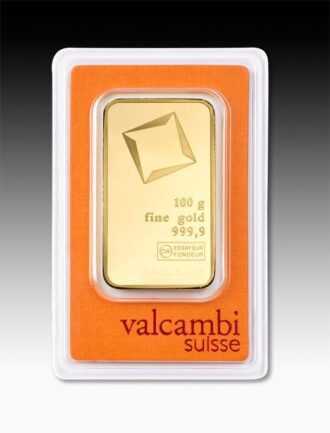 Produkty švajčiarskej spoločnosti Valcambi patria medzi obľúbené investičné zlaté a strieborné tehly v Európe. Tehlička je zabalená v PET priehľadnom blistrovom balení s certifikátom.