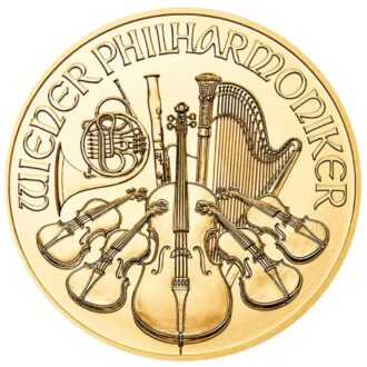 Skutočná klasika – Zlaté Investičné mince „Viedenská filharmónia“, ktoré boli vydané prvýkrát v roku 1989, a odvtedy patria k najvyhľadávanejším zlatým minciam na celom svete. Emisiu roku 2023 vyrazila rakúska mincovňa z 1/25 unce 99,99% čistého zlata. Ikonická minca „Viedenská filharmónia“ má rovnaký motív od svojho vzniku a predstavuje niekoľko nástrojov viedenského orchestra – viedenský roh, violončelo, harfu, fagot a husle. Na lícnej strane je umiestnený slávny píšťalový organ zo zlatej sály viedenského Musikvereinu, ktorý je uznávaný po celom svete ako pozadie novoročných koncertov filharmónie. Zlatá minca sa dodáva voľne bez balenia.
