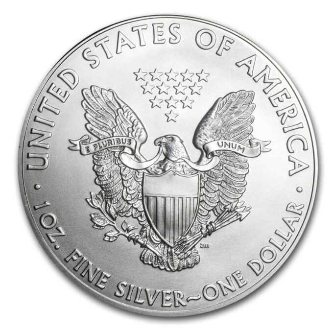 Mince roku 2014 „Americký strieborný orol“ boli vyrazené mincovňou USA z jednej unce rýdzeho striebra. Motív populárneho Strieborného orla bol do roku 2021 každý rok rovnaký. Na zadnej strane je zobrazený americký orol bielohlavý, národný vták Spojených štátov, a 13 hviezd zakladajúcich štátov. Súčasťou návrhu sú aj nápisy „SPOJENÉ ŠTÁTY AMERICKÉ“ a „1OZ. FINE SILVER - JEDEN DOLÁR“. Na líci je zobrazená ikonická „Walking Liberty“ od Aldolpha A. Weinmanna. Investičné mince Silver Eagle 2014 sa dodávajú bez balenia. 
Info: Ak si objednáte 20 mincí, mince sa dodávajú v pôvodnej tube od americkej mincovne.