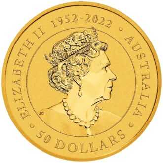Klokan je bezpochyby jedným z najpopulárnejších predstaviteľov austrálskej divočiny.
Mincu vyrazila mincovňa Perth z 1 unce 99,99% rýdzeho zlata. Dizajn mince roku 2023 predstavuje dospelú klokanku, ktorá sa pozerá cez rameno. V pozadí je vidieť eukalyptus a trávu. Na zadnej strane je portrét kráľovnej Alžbety II doplnený o dátumy jej vlády "1952-2022". od Jody Clarkovej a jej denominácia.
Zlatá minca je dodávaná v ochrannej kapsule.