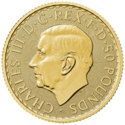 Mince Britannia z roku 2023 boli až do 1. decembra 2022 stále razené s piatou a poslednou podobizňou kráľovnej Alžbety II. Od 1.