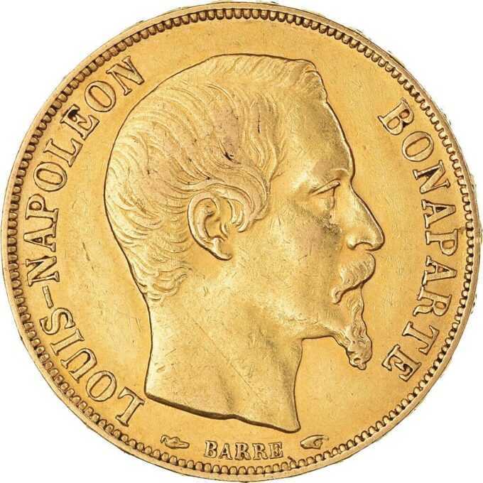 20 Frankov Napoleon III 1852-1870 zlatá minca - II. Francúzska ríša
