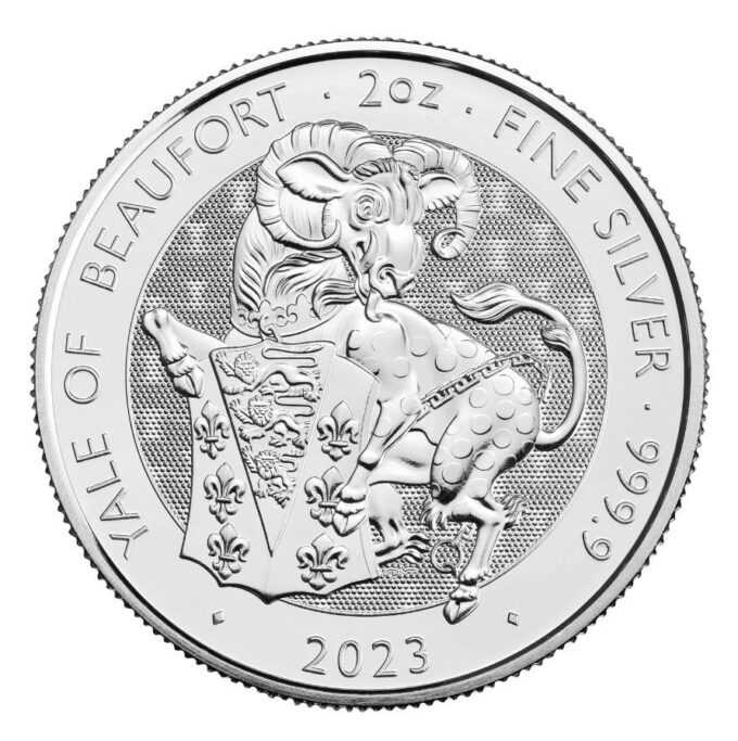 Investujte do novej kolekcie produktov z dielne Britskej mincove inšpirovanej kráľovskými Tudorovcami. 
Yale of Beaufort je jedným z desiatich heraldických stvorení, ktoré strážia priekopu pred palácom Hampton Court v podobe hrôzostrašných sôch. Stelesňujú silu dynastie Tudorovcov a symbolizujú predkov Henricha VIII. a jeho tretej manželky Jane Seymourovej. Tradícia mýtických zvierat reprezentujúcich hodnoty a črty kráľovstva sa začala stáročia skôr, keď sa na vlajkách a transparentoch na bojisku objavovali heraldické bytosti, aby zjednotili a nasmerovali armády ako aj vniesli strach do nepriateľa.
Reverz mince od Davida Lawrencea zobrazuje Yale of Beaufort z vodného mosta v Royal Beasts of Hampton Court Palace. Na líci mince tejto série je posledný krát portrét Jej veličenstva kráľovnej od Jody Clarkovej.