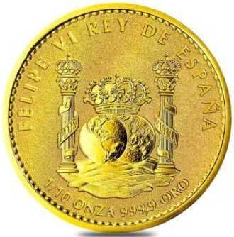Táto minca v kvalite Reverse Proof obsahuje 1/10 trójskej unce rýdzeho zlata 0,9999. Táto minca, ktorú vyrobila Kráľovská španielska mincovňa (Real Casa de la Moneda), má nominálnu hodnotu 15 eurocentov.
Účelom série mincí 1/10 Spanish Bullion je predviesť a osláviť aspekty španielskej kultúry a dedičstva. Po verzii z roku 2022, ktorá bola venovaná rysovi iberskému, táto zlatá minca vzdáva hold býkovi. V španielskej kultúre sa hovorí, že býk predstavuje silu, moc a statočnosť. Robustné zviera bolo v priebehu storočí zobrazované v rôznych formách literatúry a umenia.
Averz: Vitríny dvoch zobrazení zemských pologúľ s korunou nad oboma medzi Herkulovými stĺpmi. Nápisy: „PLUS VLTRA“, „FELIPE VI REY DE ESPANA“, „1 ONZA“ a „999,9 ORO“.
Reverz: Zobrazuje silný obraz býka pochodujúceho vpred. Nápisy znejú: „TORO“, „15 EURO CENT“, značka mincovne „M“ a rok razby.Zlatá minca je dodávaná v ochrannej kapsule.
