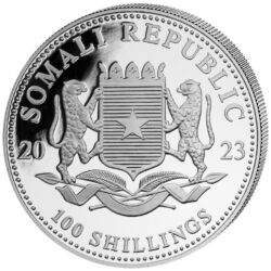 178562-somalian-leopard_african-wildlife_2023_silver_1oz_2-jpg Nové vydanie mince Somálsky Leopard 2023 z populárnej série „African Wildlife“ bolo vyrazené z jednej unce striebra rýdzosti 99,99 %.
