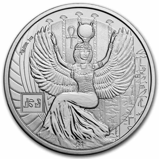 Mincovňa Pobjoy vydala novú vzrušujúcu sériu mincí s egyptskými bohmi na pamiatku 250 rokov od narodenia britského egyptológa Dr Thomasa Younga. Na prvej minci tejto série je zobrazená bohyňa Isis.
Isis je známa svojimi magickými schopnosťami a múdrosťou a je považovaná za jednu z najdôležitejších bohýň v starovekej egyptskej kultúre ako ochrankyňu žien a svojho manžela Osirisa. Pôvodne bola vedľajšou postavou Osirisa, ale postupne sa stala dôležitejšou v egyptskom náboženstve a po tisícročiach sa stala Kráľovnou vesmíru a Kozmického poriadku. V čase Rímskej ríše sa Isis stala vládkyňou samotného osudu.
Táto minca Isis z roku 2023 obsahuje 1 oz rýdzeho striebra 999, pričom razba je obmedzená len na 5 000 mincí. Na averze je zobrazená Isis s roztiahnutými krídlami, jej meno v hieroglyfoch je zobrazené v obdĺžniku. V pozadí sú typické egyptské ozdoby s hieroglyfmi a znakom „P“ exkluzívnym pre mince mincovne Pobjoy.
Na rube je zobrazený erb Republiky Sierra Leone, minca je podporovaná vládou Sierra Leone a je považovaná za suverénnu mincu. 