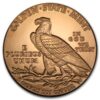 Táto medená s ikonickým dizajnom mince „Incuse Indian“  je založená na motíve mince z roku 1908 „ $5 Indian Gold Half Eagle – Incuse“, s tzv. vpadnutým reliéfom. Dizajn mince pochádza od Bela Lyon Pratta. 
Na lícnej strane je pohľad z profilu domorodého Američana v celej pokrývke hlavy, obklopeného 13 hviezdami. Nápisy zahŕňajú „LIBERTY“
Na zadnej strane tohto medeného kruhu je orol bielohlavý stojaci na šípe a olivovej ratolesti.