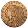 Táto medená s ikonickým dizajnom mince „Incuse Indian“  je založená na motíve mince z roku 1908 „ $5 Indian Gold Half Eagle – Incuse“, s tzv. vpadnutým reliéfom. Dizajn mince pochádza od Bela Lyon Pratta. 
Na lícnej strane je pohľad z profilu domorodého Američana v celej pokrývke hlavy, obklopeného 13 hviezdami. Nápisy zahŕňajú „LIBERTY“
Na zadnej strane tohto medeného kruhu je orol bielohlavý stojaci na šípe a olivovej ratolesti.